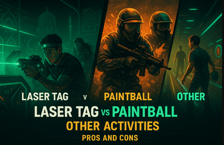 Laser Tag vs Paintball vs Other Activities. Pros and Cons