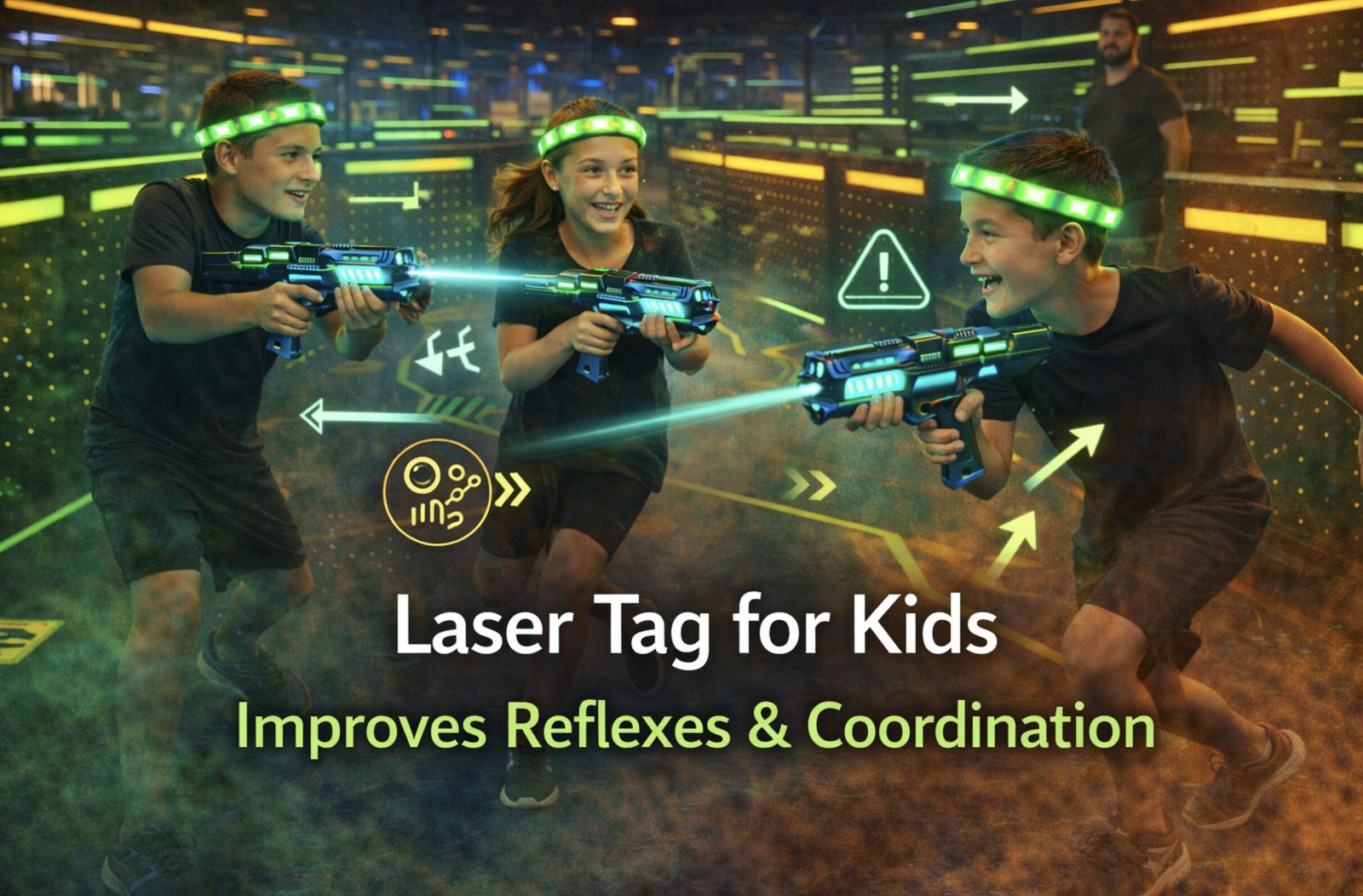 Laser tag improves reflexes and coordination