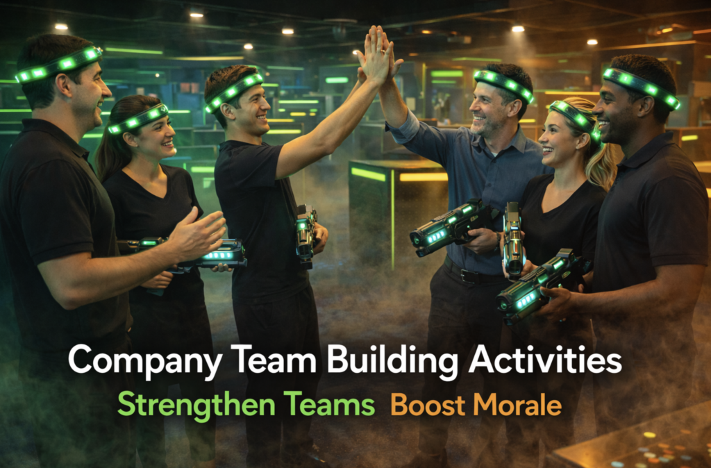 company team building activities. strengthens teams, boost morale