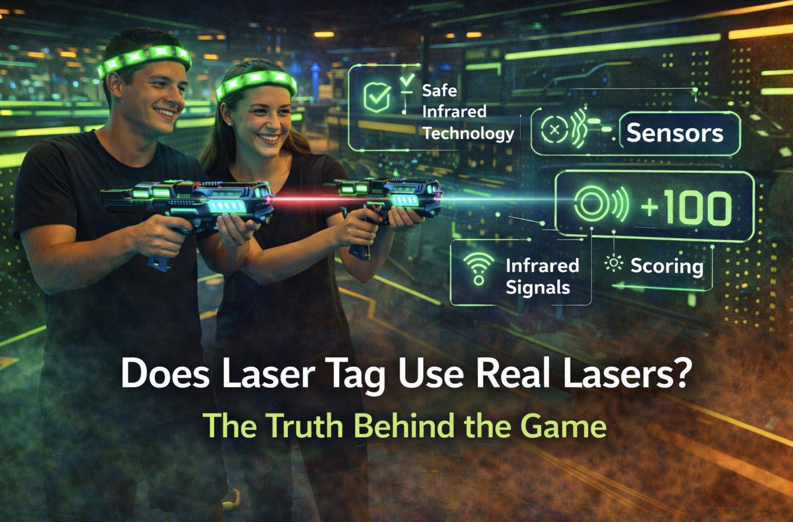 does laser tag use real lasers