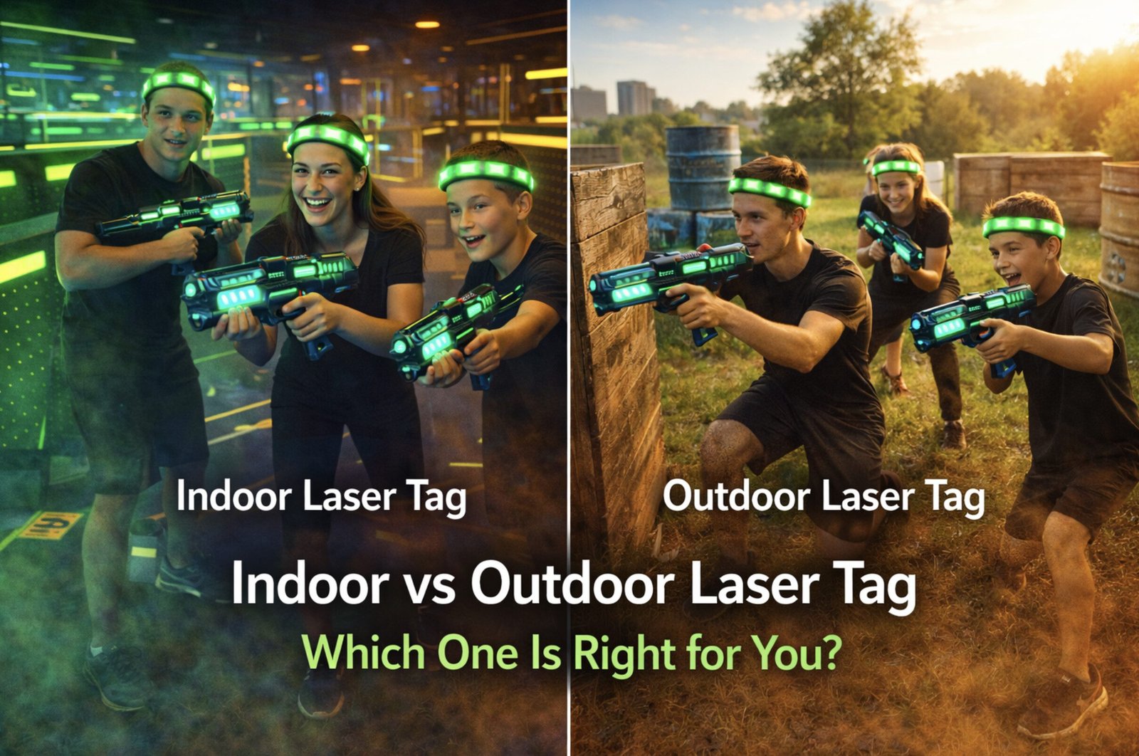 indoor vs outdoor laser tag