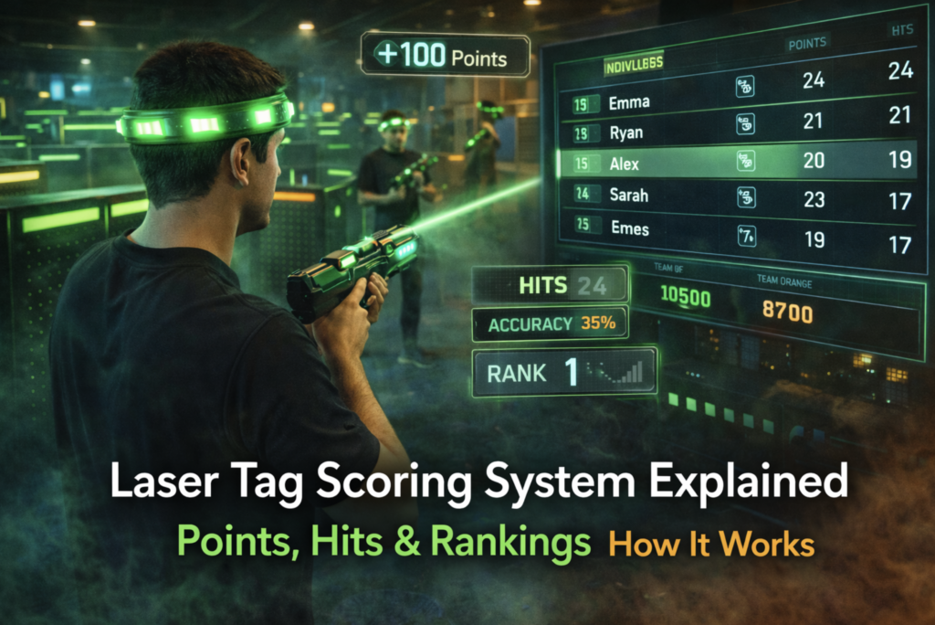 laser tag scoring system explained points,hits and ranking how it works